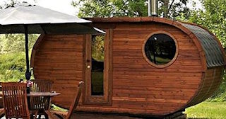 Баня бочка из кедра под ключ в Бузулуке - цена от 135746 рублей
